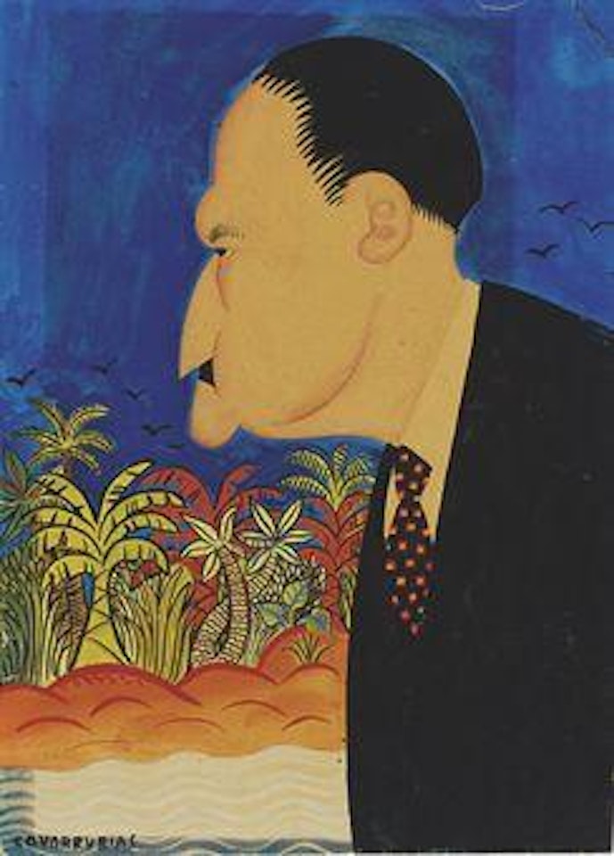 Portrait of Somerset Maugham by Miguel Covarrubias