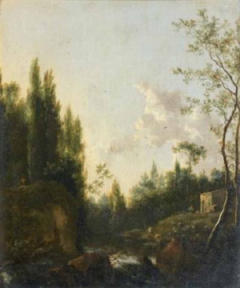Paysage aux grands arbres by Isaac de Moucheron