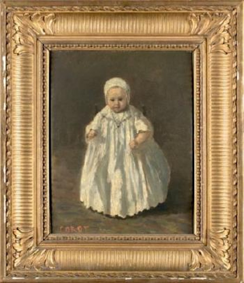 Eugénie Dutilleux, fille de Constant Dutilleux, à l’âge de dix-huit mois by Jean Baptiste Camille Corot