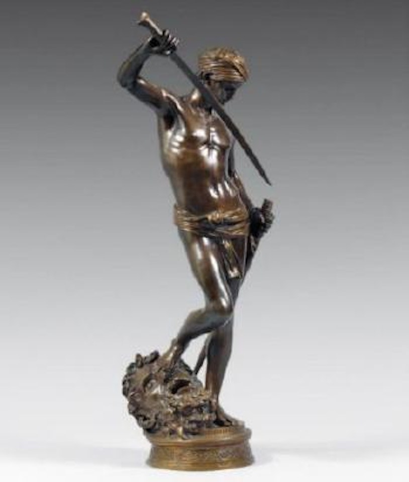 David vainqueur by Marius Jean Antonin Mercie