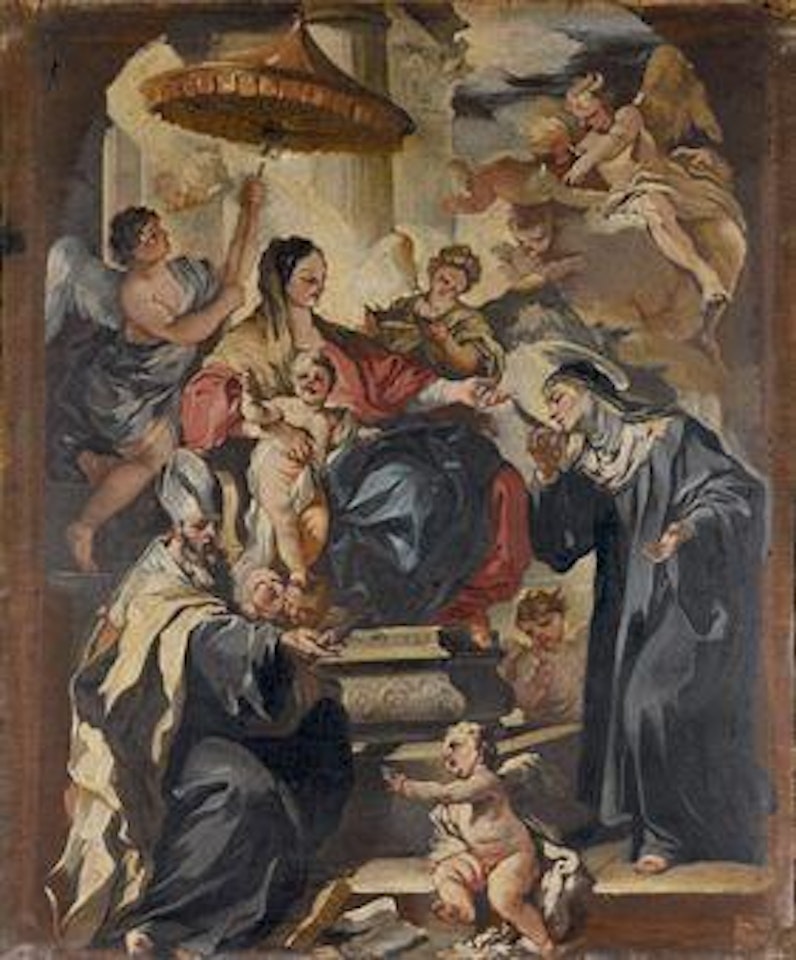 Madonna in trono e santi by Francesco Solimena