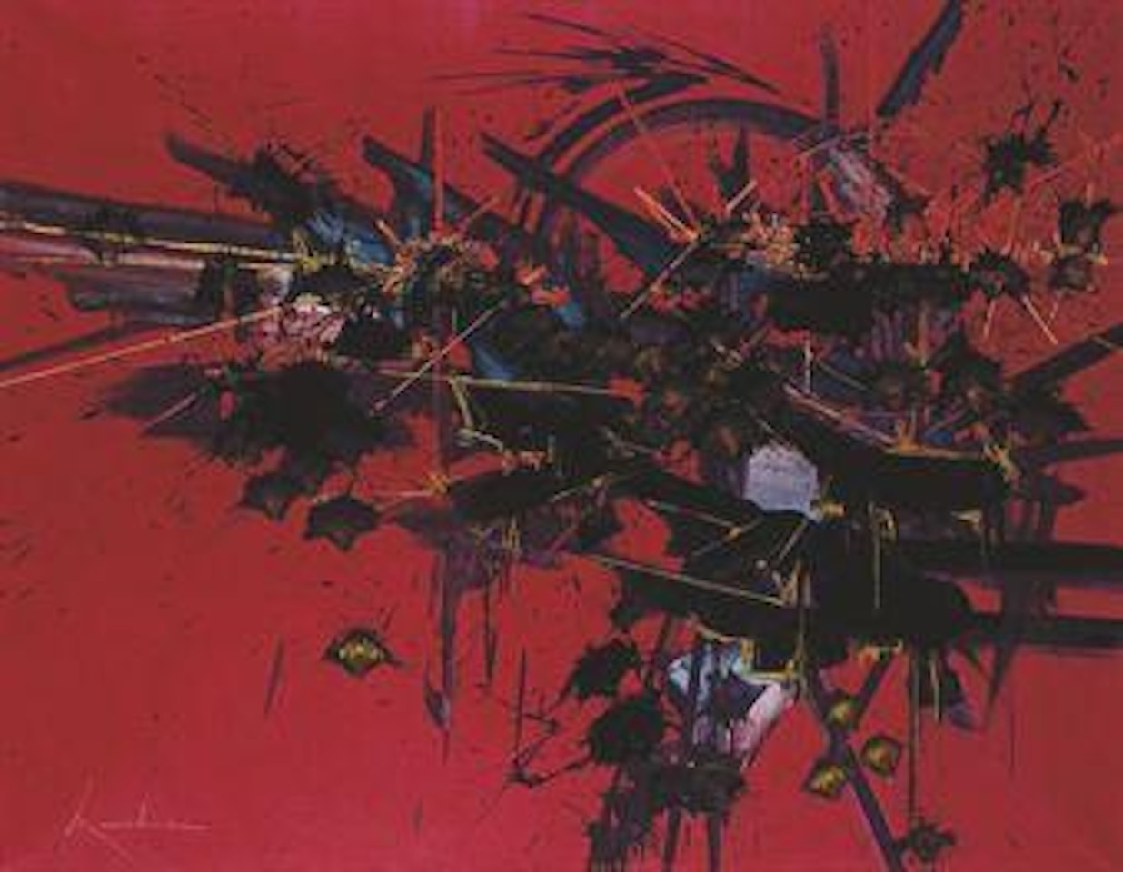 Solitude ardente by Georges Mathieu