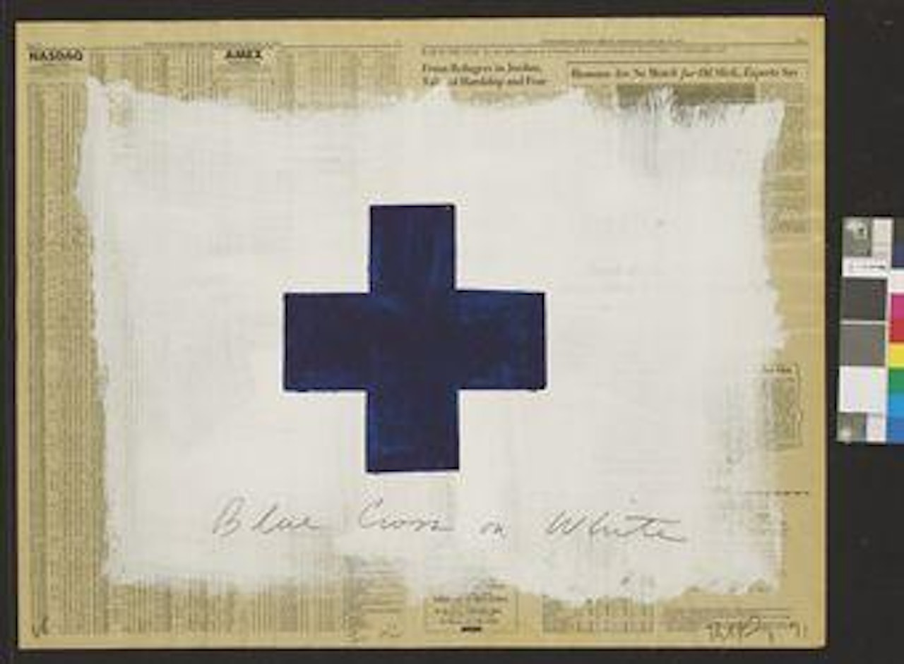 Blue Cross on White by Robert Longo