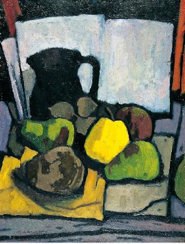 Caraffa e pere by Felice Casorati