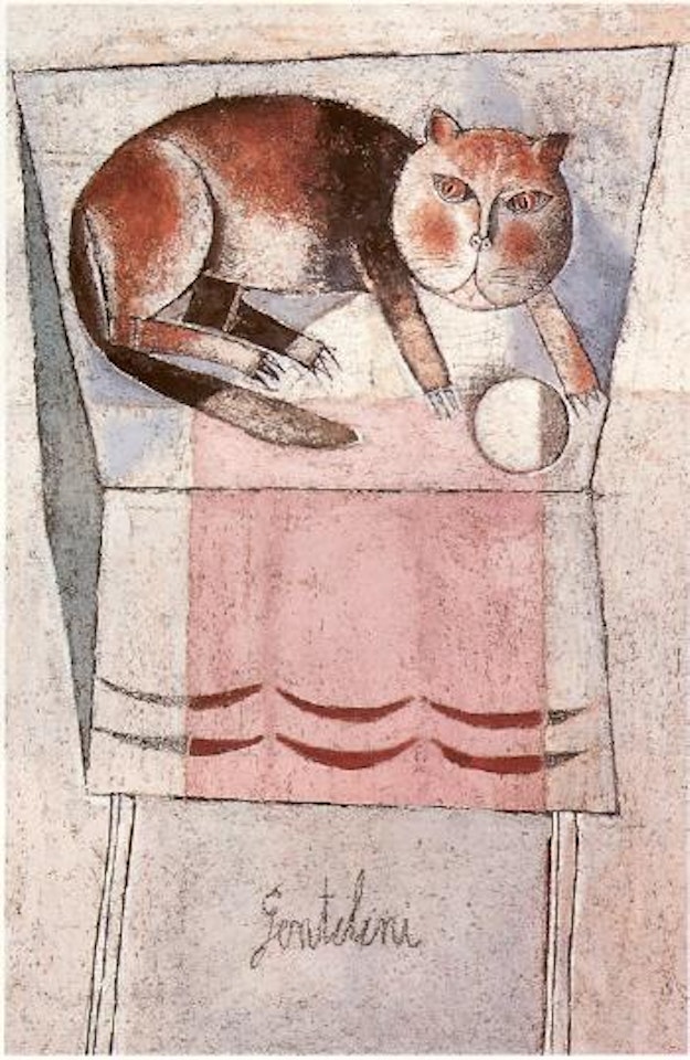 Il gatto (n. 3) by Franco Gentilini