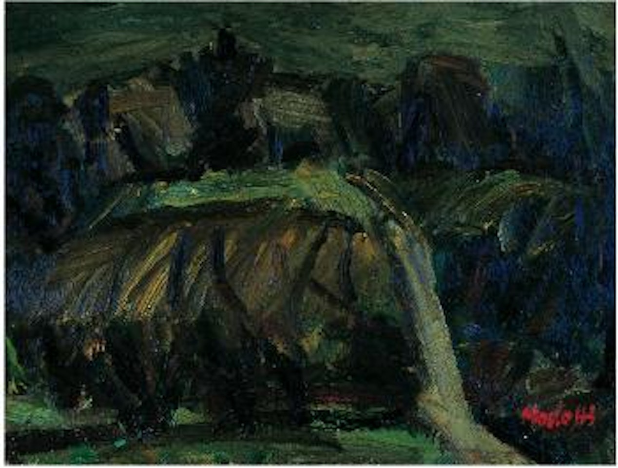 Paesaggio a Monticello (Mondonico) by Ennio Morlotti