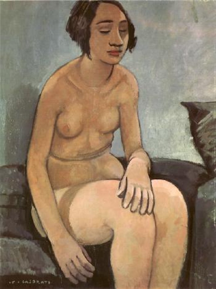Nudo in blu by Felice Casorati