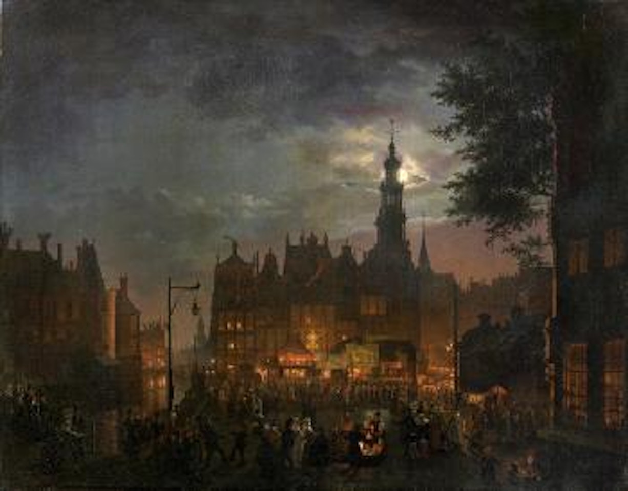 Amsterdam, fête la nuit by Petrus van Schendel