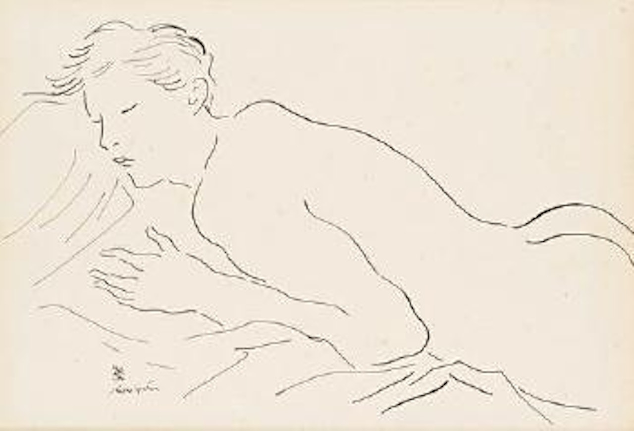 Nu endormi by Leonard Tsuguharu Foujita