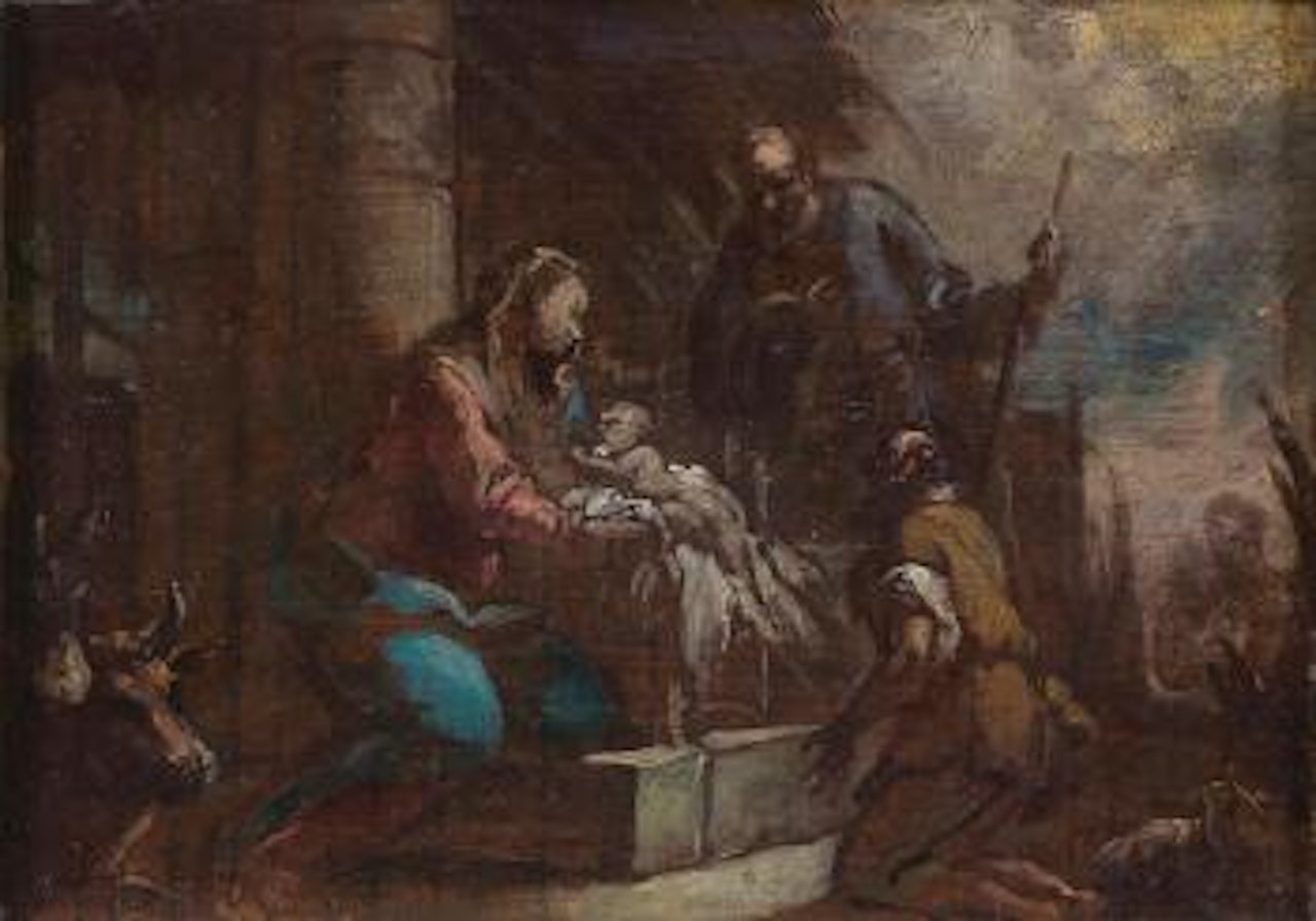 L'adoration des bergers by Sebastiano Ricci
