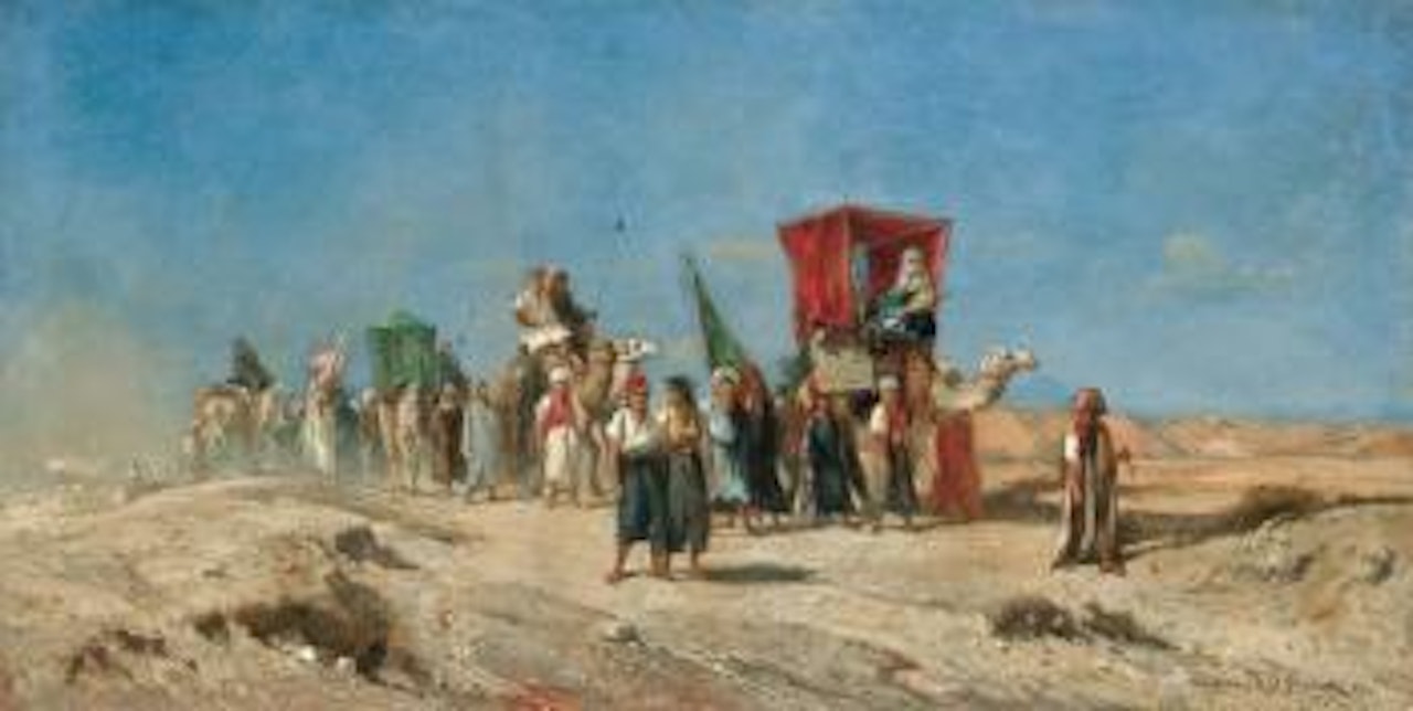 La caravane by Victor Pierre Huguet