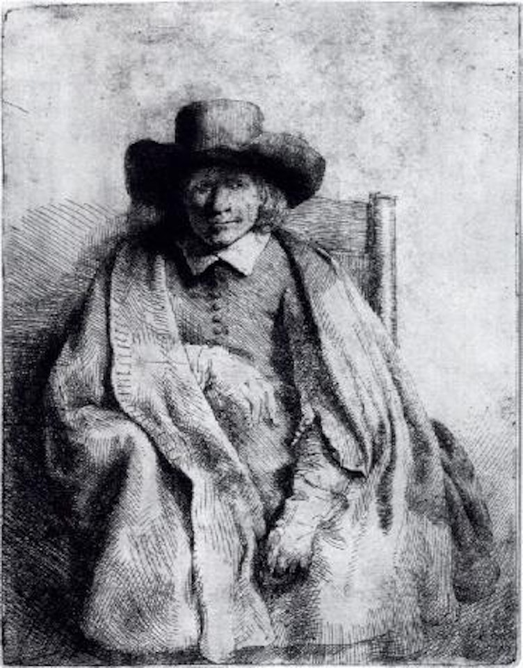 Clement de Jonghe, Kupferstichverleger by Attributed to Rembrandt Harmensz van Rijn