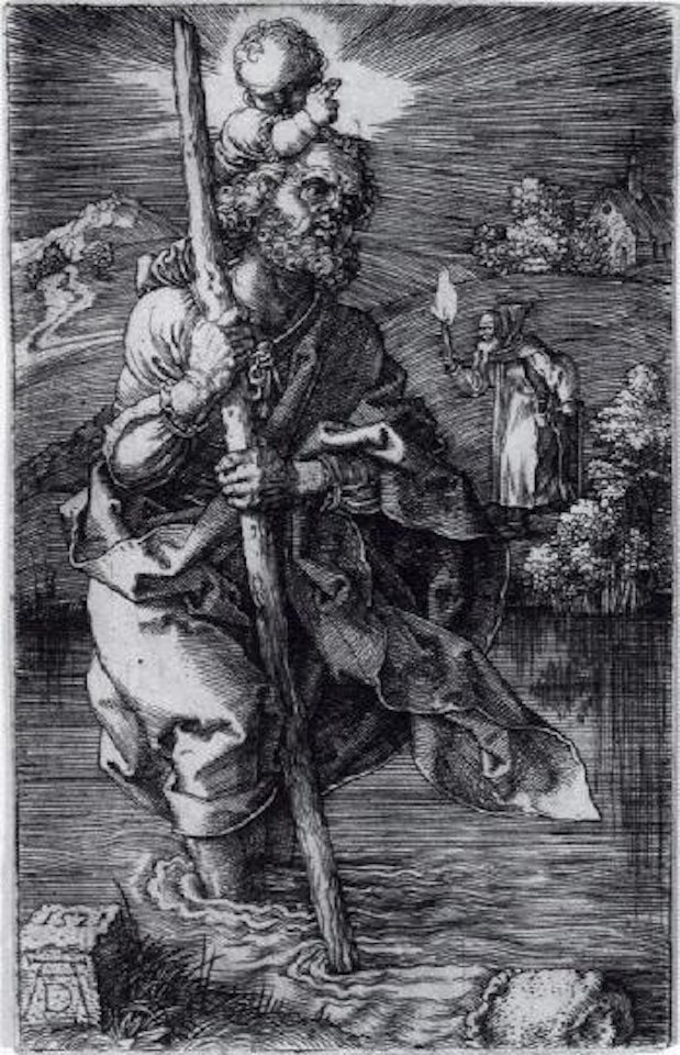 Der Heilige Christopherus, nach rechts schauend by Albrecht Dürer