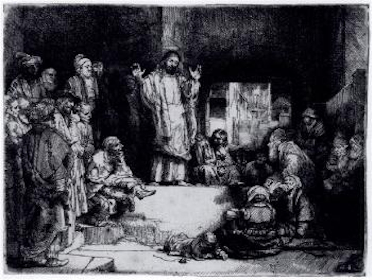 Christus lehrend (La Petite Tombe) by Attributed to Rembrandt Harmensz van Rijn