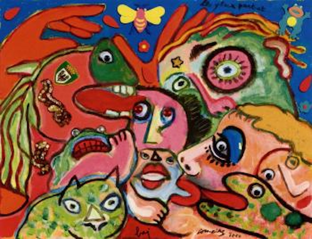Les yeaux partout by Enrico Baj by Corneille