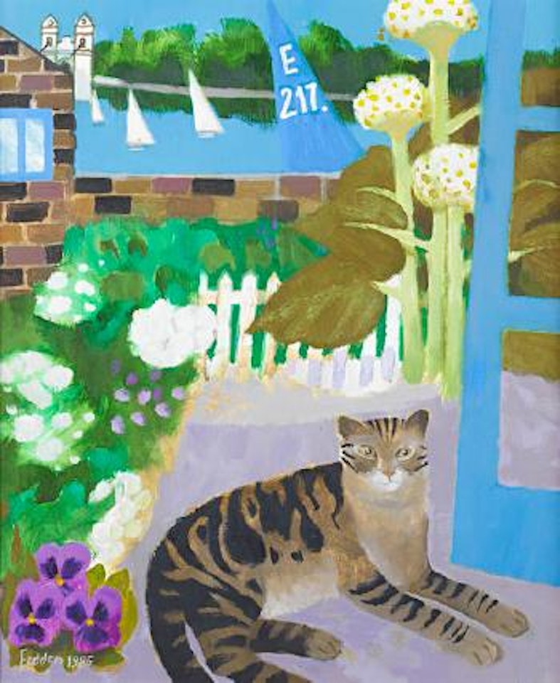 Tabby at the wharf by Mary Fedden