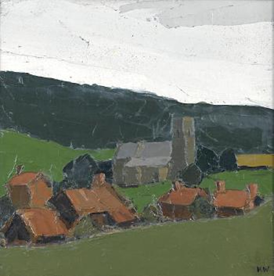 Church between Holt and Clay by Kyffin Williams