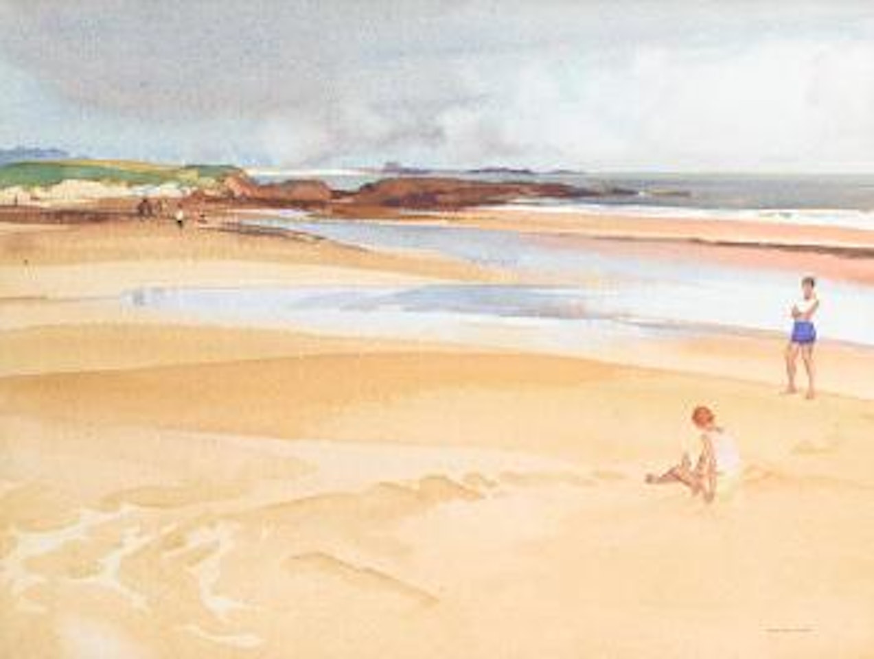Not far from Lindisfarne by William Russell Flint