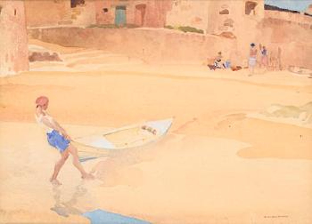 Amanda's canoe by William Russell Flint