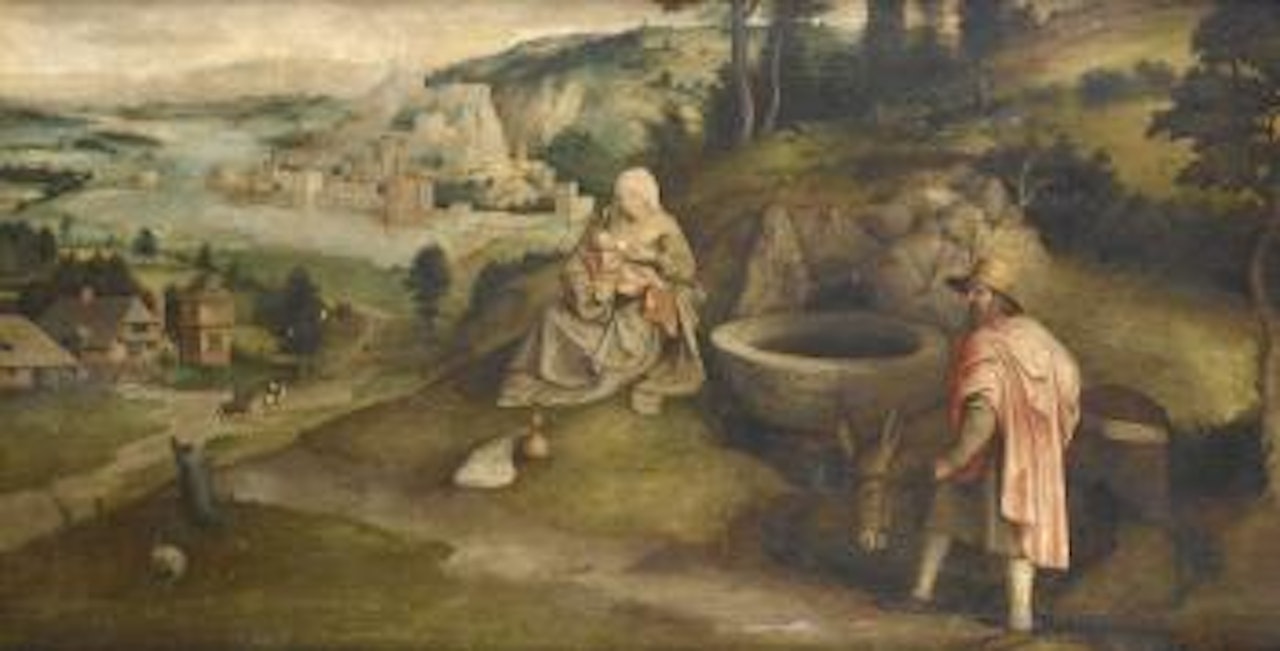 The Rest on the Flight into Egypt by Cornelis Metsys by Jan Matsys