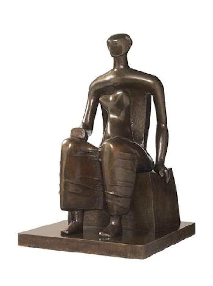 Working Model for Seated Woman by Henry Moore