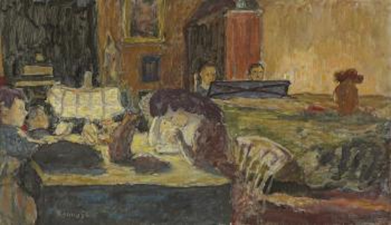 Soirée au salon by Pierre Bonnard