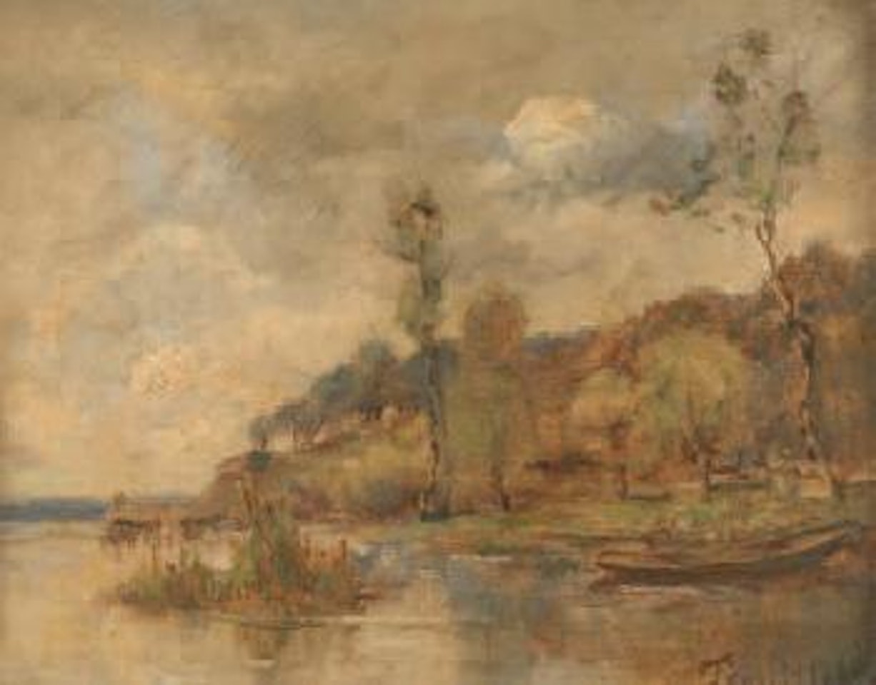Bord de rivière by Paul Désiré Trouillebert