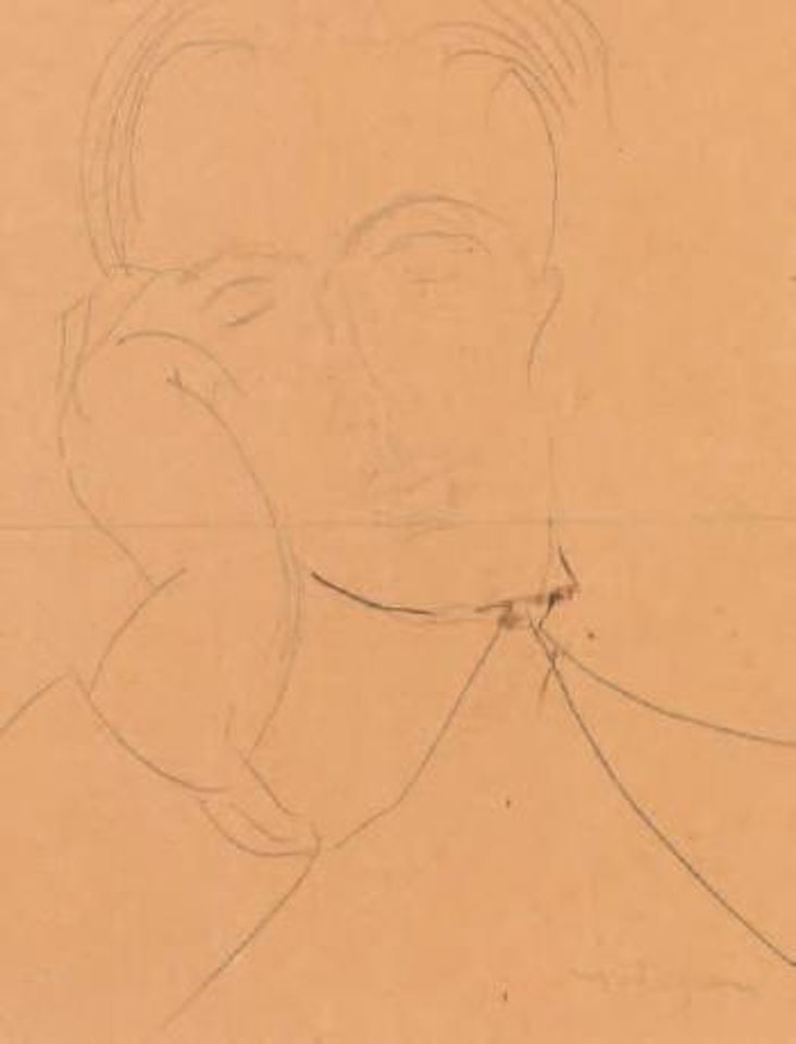 Tête d'homme, le poète by Amedeo Modigliani