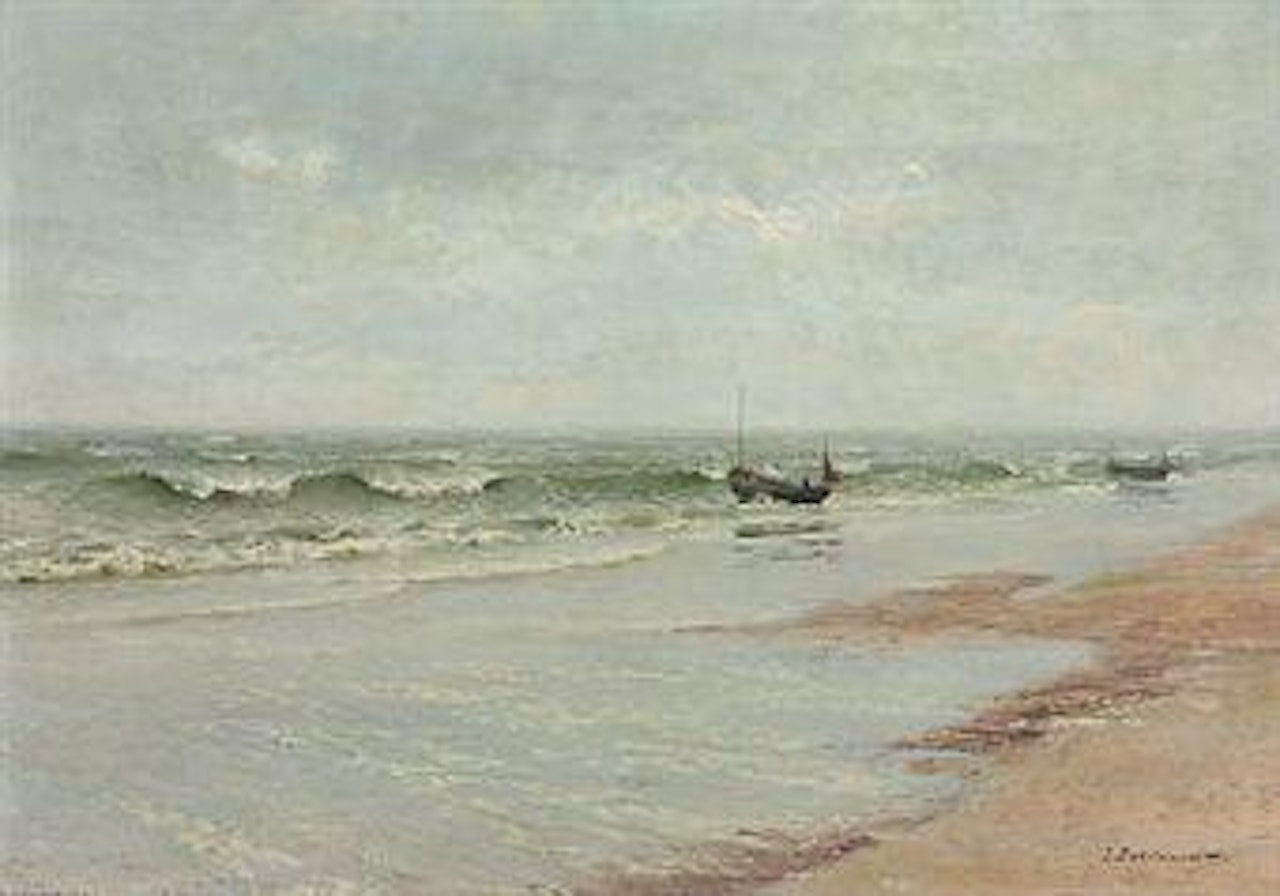 Bateaux de pêche prenant la mer by Ivan Pavlovitch Pochitonov