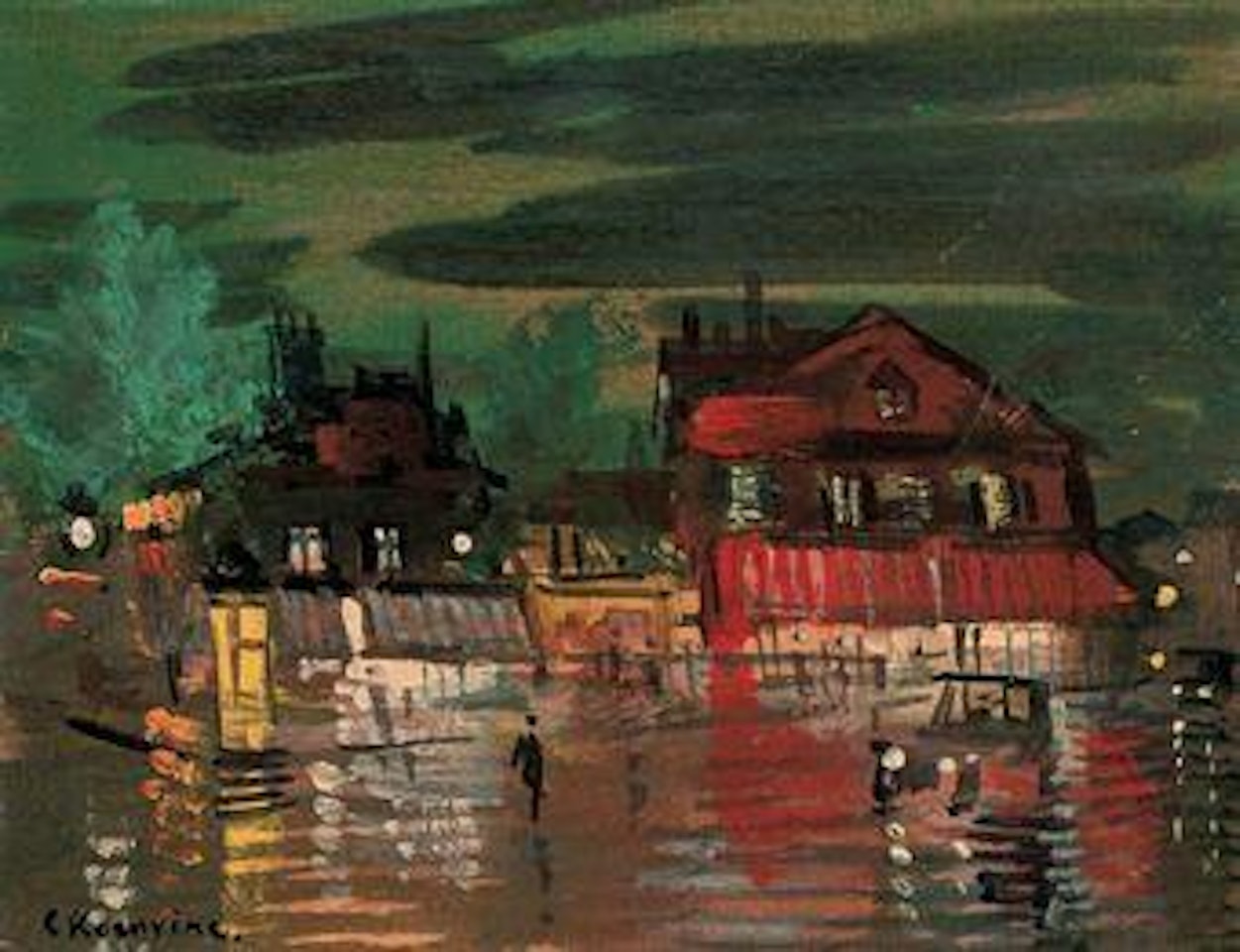 Boulevard à Paris by Konstantin Alekseevich Korovin