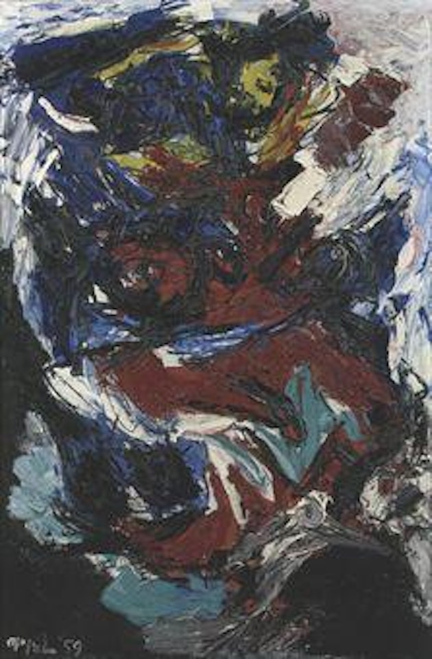 Nue bleue by Karel Appel