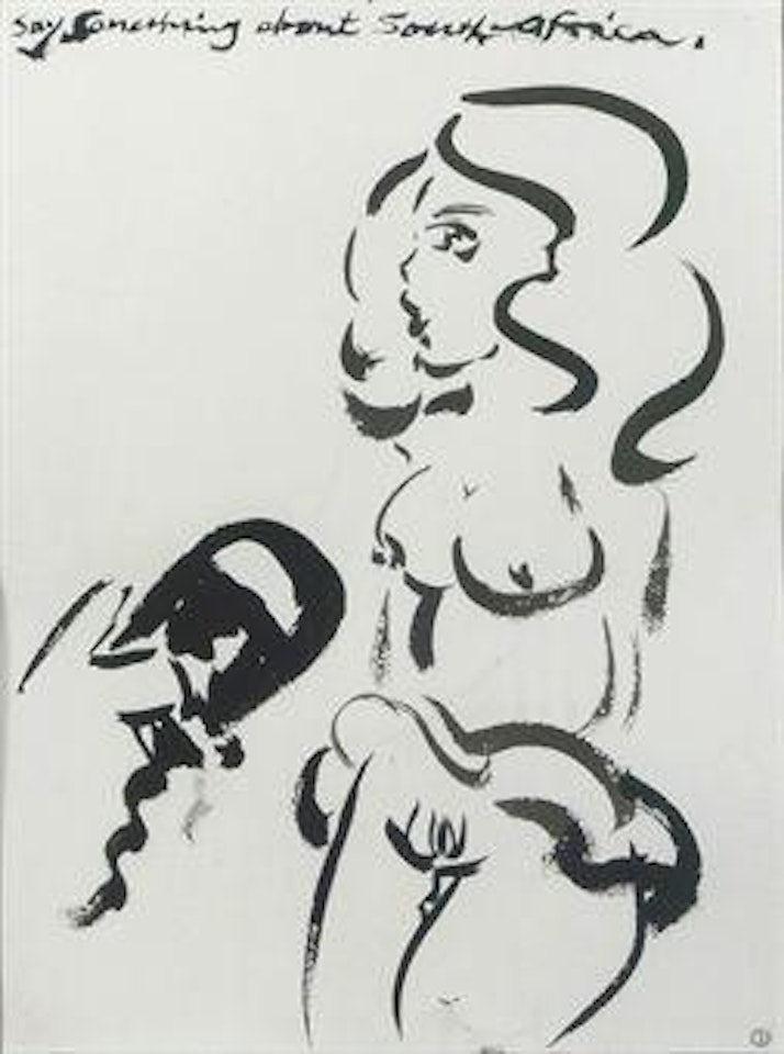 Say something about South Africa by Marlene Dumas