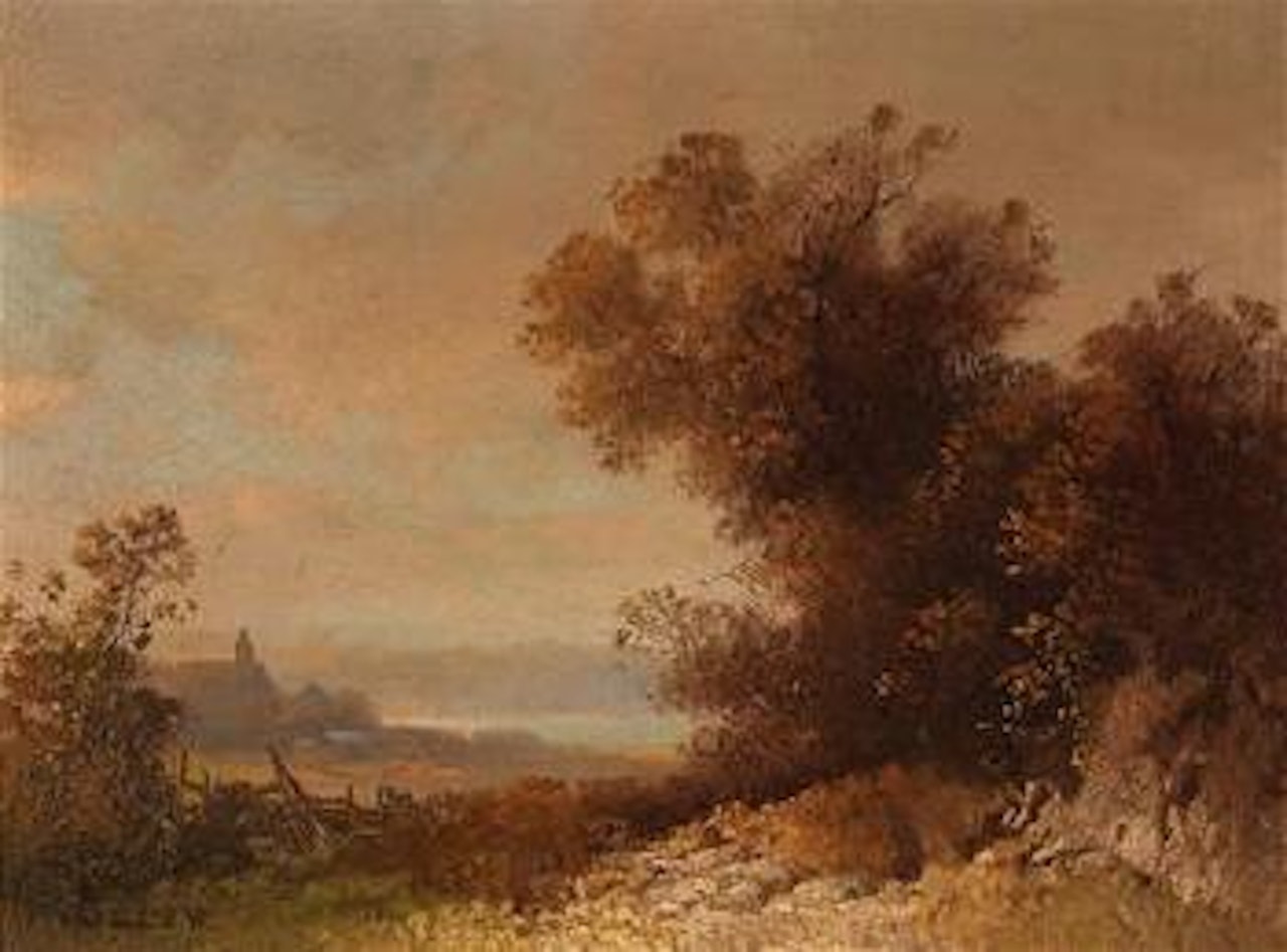 Romantic landscape by Oskar Mulley