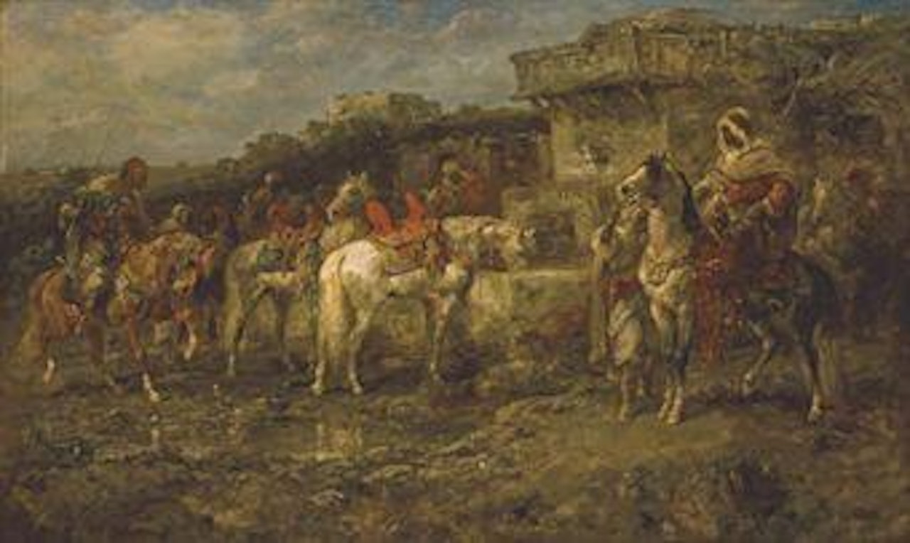 The Skirmish by Adolf Schreyer