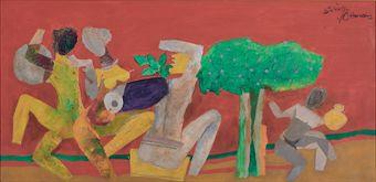 Untitled (Celebration) by M.F. Husain