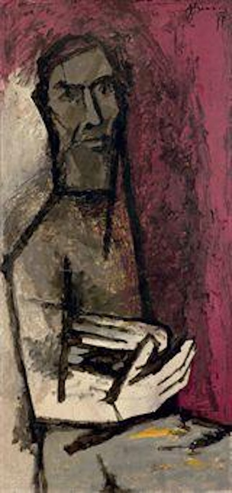 Untitled (Self Portrait) by M.F. Husain