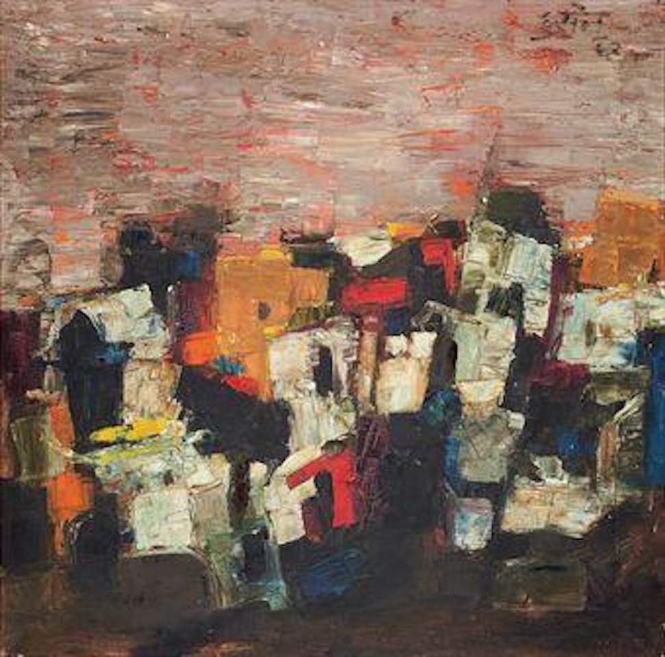 Untitled (Bundi Landscape) by M.F. Husain