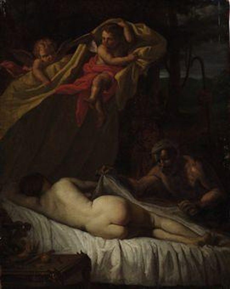 Sleeping Venus with Satyrs by Nicolas Poussin