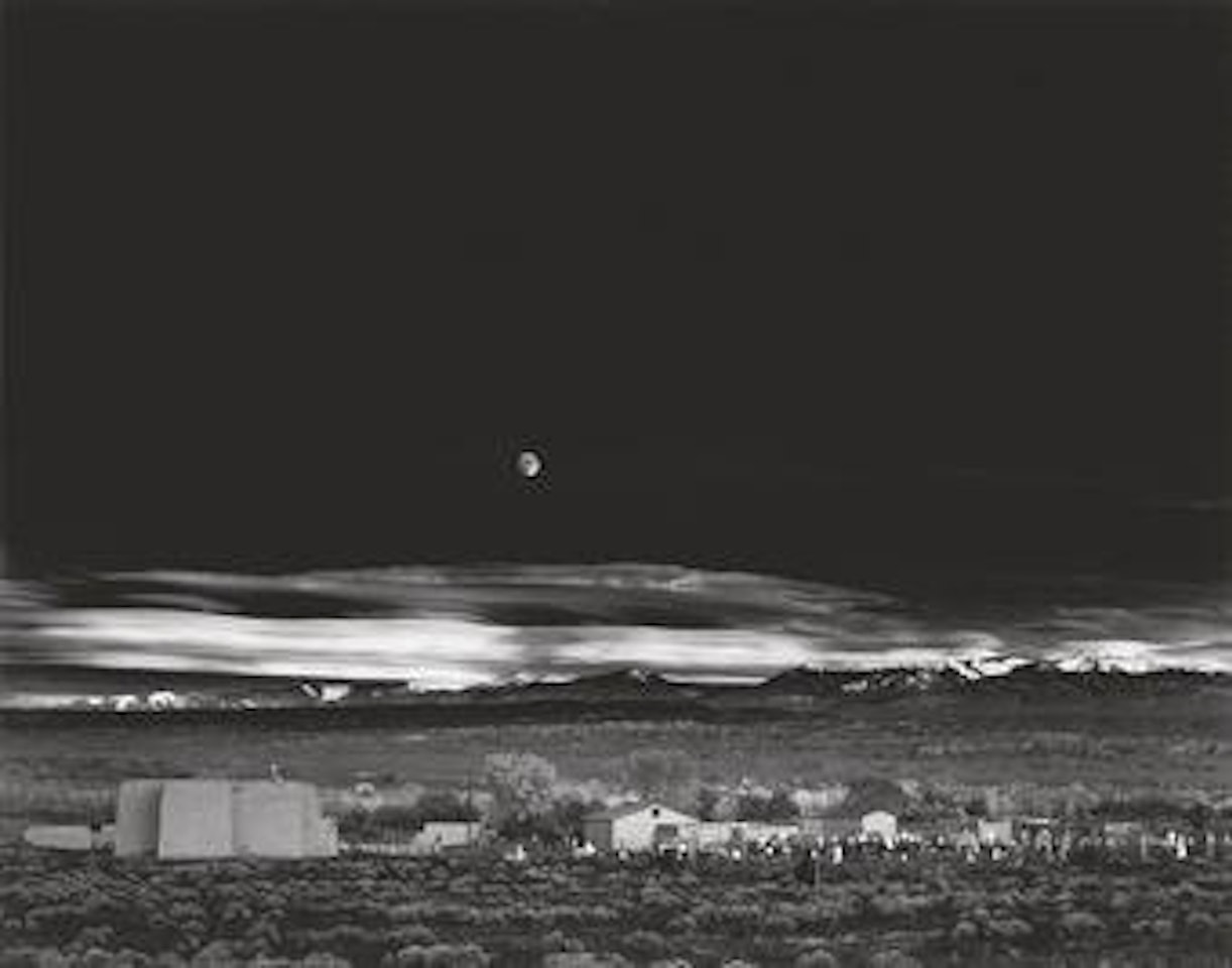 Moonrise, Hernandez, Northern New Mexico by Ansel Adams