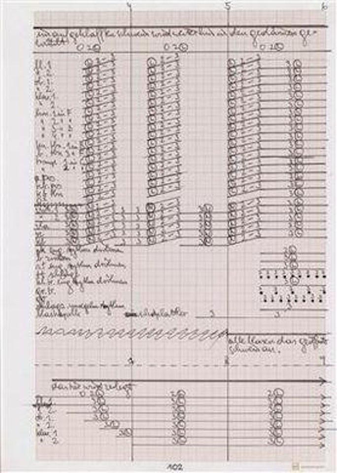 Score by Hermann Nitsch