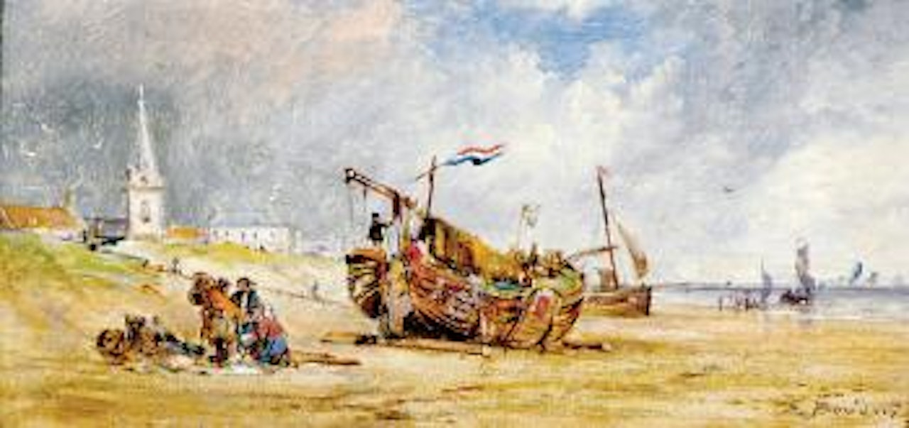 St. Pierre (Collectivite territoriale de Saint-Pierre-et-Miquelon) by Eugène Boudin