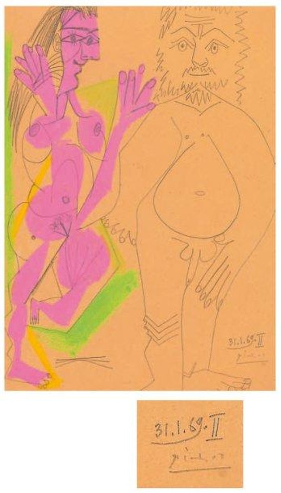 Homme et femme by Pablo Picasso