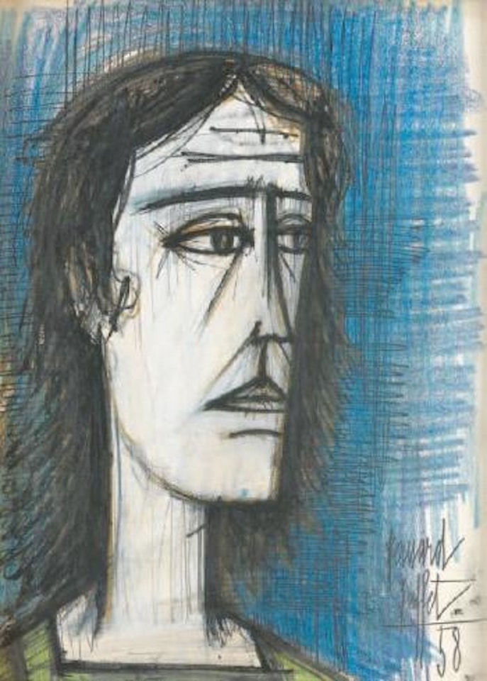 Tête de femme by Bernard Buffet