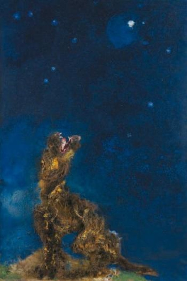 Chien hurlant à la lune by Paul Rebeyrolle