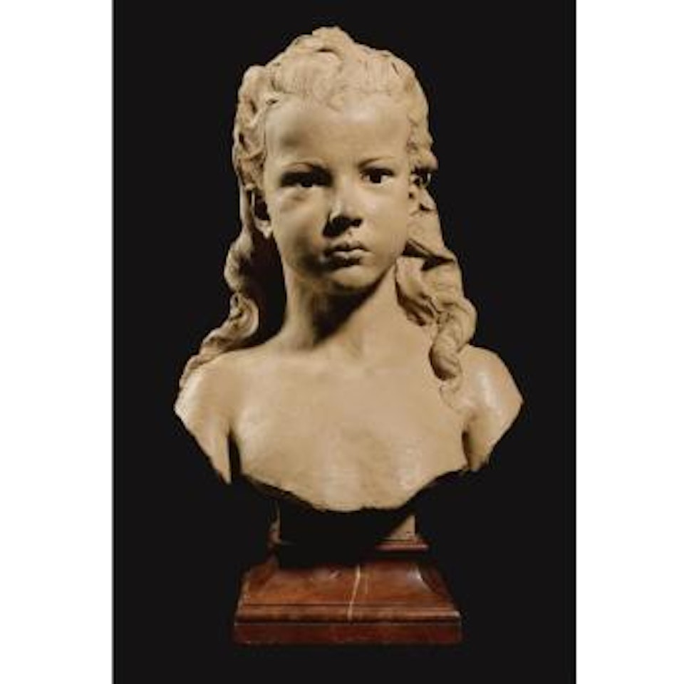 Bust Of A Young Girl by Alfred Boucher
