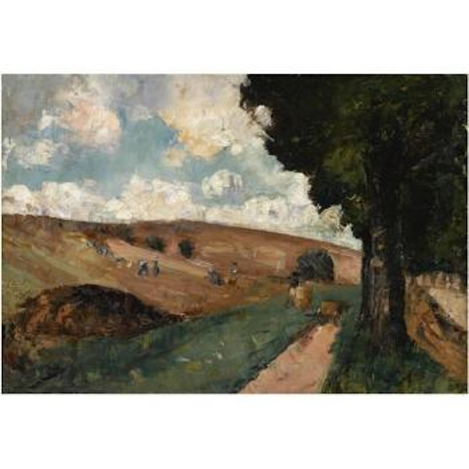 Feldarbeiter In Thüringen (Workers In A Field, Thüringen) by Lesser Ury