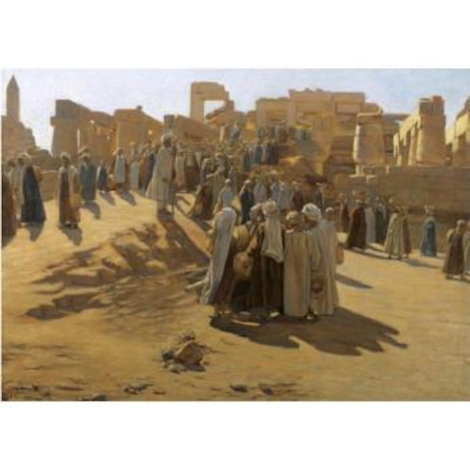 Outside The Temple, Karnak by Continental School