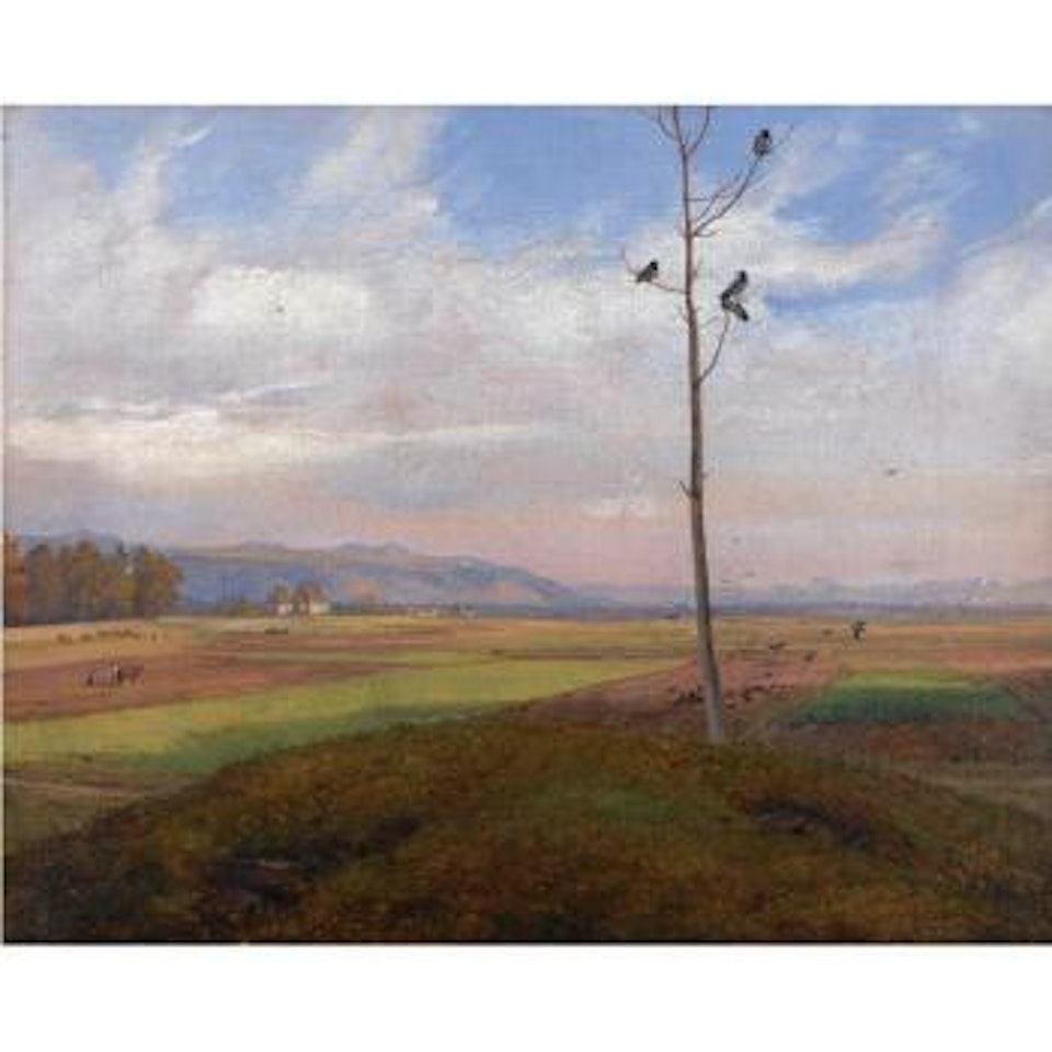 Parti Ved Dresden (View Over Fields Near Dresden) by Johan Christian Clausen Dahl