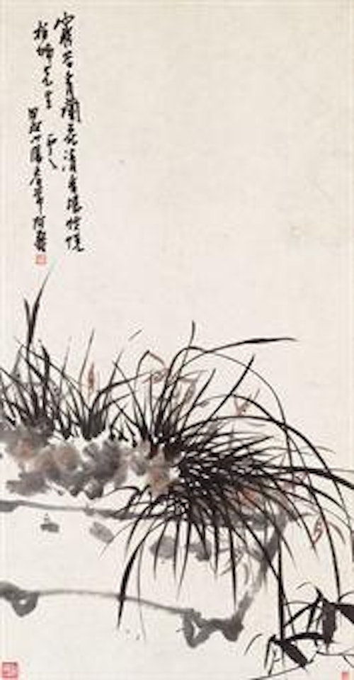 Orchid by Pan Tianshou