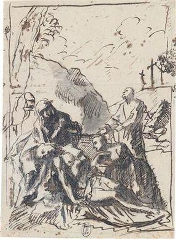 The lamentation by Pier Francesco Mola